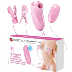 PRETTY LOVE - IMONIE 3-IN-1 MULTIFUNKTIONALES SET MIT SAUGNAPF, BRUSTWARZEN UND KLITORIS – Produktansicht 2