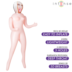 INTENSE DOLLS - IRINA AUFBLASBARE PUPPE MIT DREI ÖFFNUNGEN – Produktansicht 2