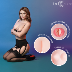 INTENSE DOLLS - MONIQUE AUFBLASBARE PUPPE MIT DREI ÖFFNUNGEN – Produktansicht 3