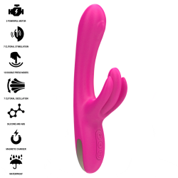 INTENSE - BRITNEY MULTIFUNKTIONS-RABBIT-VIBRATOR 23 CM ROSA – Produktansicht 2