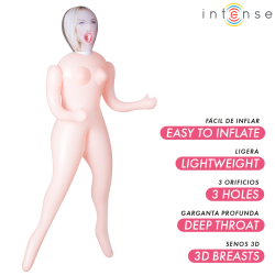 INTENSE DOLLS - AUFBLASBARE PUPPE INGRID MIT DREI ÖFFNUNGEN – Produktansicht 2