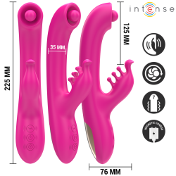 INTENSE - CHRISTINA MULTIFUNKTIONS-RABBIT-VIBRATOR 22,5 CM ROSA – Produktansicht 3