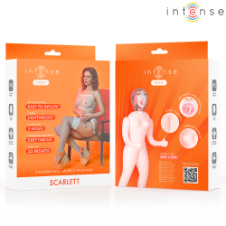 INTENSE DOLLS - AUFBLASBARE PUPPE SCARLETT MIT DREI ÖFFNUNGEN – Produktansicht 3