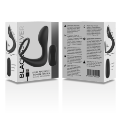 BLACK&SILVER - ANALMASSAGER MIT FERNBEDIENUNG, WIEDERAUFLADBARES SILIKON SCHWARZ – Produktansicht 7