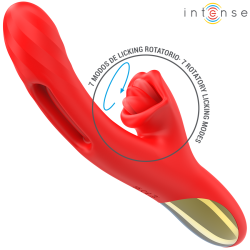 INTENSE - JESSICA MULTIFUNKTIONSVIBRATOR KLITORISSTIMULATION 24,8 CM ROT – Produktansicht 4