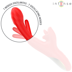 INTENSE - JESSICA MULTIFUNKTIONSVIBRATOR KLITORISSTIMULATION 24,8 CM ROT – Produktansicht 5