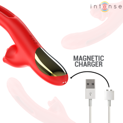 INTENSE - JESSICA MULTIFUNKTIONSVIBRATOR KLITORISSTIMULATION 24,8 CM ROT – Produktansicht 7