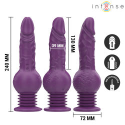 INTENSE - TATUM MULTIFUNKTIONSVIBRATOR MIT AUF- UND ABVIBRATION 24 CM LILA – Produktansicht 3