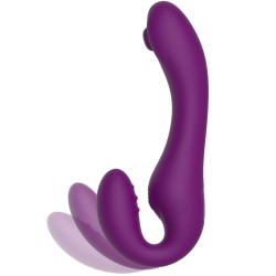 XOCOON - 2 IN 1 STRAPLESS STRAP-ON VIBRATOR MIT FERNBEDIENUNG LILA – Produktansicht 4