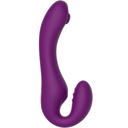 XOCOON - 2 IN 1 STRAPLESS STRAP-ON VIBRATOR MIT FERNBEDIENUNG LILA – Produktansicht 10