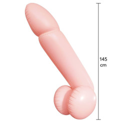 HIDDEN DESIRE - RIESIGER AUFBLASBARER PENIS, 145 CM – Produktansicht 2