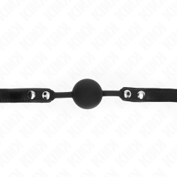 KINK - MODELL 1 SILIKONBALL 4 CM KNEBEL MIT SCHLOSS 60 x 2 CM – Produktansicht 5