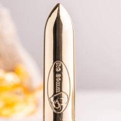 ROCKS-OFF - RO-80 CHAMPAGNER GOLDEN VIBRIERENDE KUGEL – Produktansicht 2