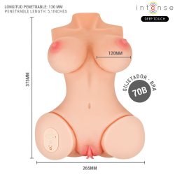 INTENSE DEEP TOUCH - VERO TORSO VAGINA MIT SAUG-, WÄRME-, VIBRATIONS- UND STIMMEFFEKTEN L 5,5 KG – Produktansicht 6