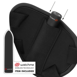 FETISH SUBMISSIVE CYBER STRAP - HARNESS MIT DILDO- UND BULLET-FERNBEDIENUNGS-WATCHME-M-TECHNOLOGIE – Produktansicht 3