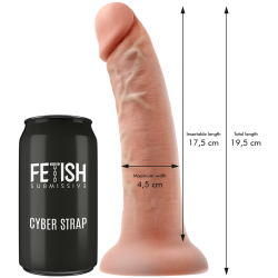 FETISH SUBMISSIVE CYBER STRAP - HARNESS MIT DILDO- UND BULLET-FERNBEDIENUNGS-WATCHME-M-TECHNOLOGIE – Produktansicht 4