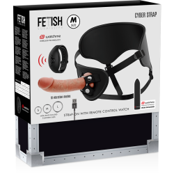 FETISH SUBMISSIVE CYBER STRAP - HARNESS MIT DILDO- UND BULLET-FERNBEDIENUNGS-WATCHME-M-TECHNOLOGIE – Produktansicht 16