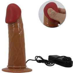PRETTY LOVE - STARKS HARNESS SLIP MULTI-SPEED VIBRATION DILDO 17,5 CM HELLBRAUN – Produktansicht 5