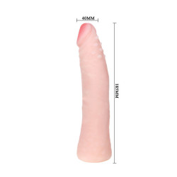 BAILE - REALISTISCHER SKIN TOUCH SILIKONDILDO 19 CM ZUFLLIGE BOXFARBE – Produktansicht 5