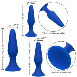 CALEXOTICS - ADMIRAL KIT 3 ANALPLUG BLAU – Produktansicht 3
