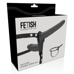 FETISCH DEVOT HARNESS - DOPPELTE PENETRATION SCHWARZ – Produktansicht 5