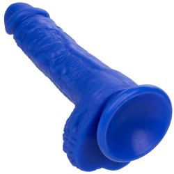 CALEXOTICS - ADMIRAL SAILOR REALISTISCHER DILDO-VIBRATOR BLAU – Produktansicht 3