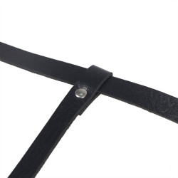 SUBBLIME - KÖRPERHARNESS AUS LEDER, SCHWARZ, EINE GRÖSSE – Produktansicht 7