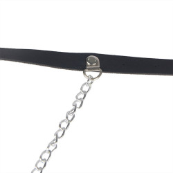 SUBBLIME - LEDERGÜRTEL HARNESS SCHWARZ EINE GRÖSSE – Produktansicht 5