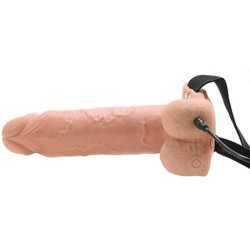 FETISH FANTASY SERIES - REALISTISCHER, VIBRIERENDER HOHL-STRAP-ON MIT HODEN, 17,8 CM – Produktansicht 4