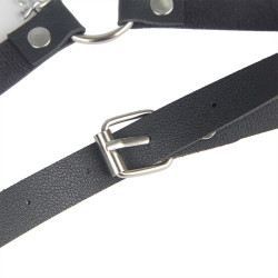 SUBBLIME - LEDERGÜRTEL HARNESS SCHWARZ EINE GRÖSSE – Produktansicht 7