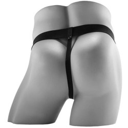 FETISH FANTASY SERIES - REALISTISCHER, VIBRIERENDER HOHL-STRAP-ON MIT HODEN, 17,8 CM – Produktansicht 5