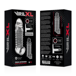 VIRILXL - PENISVERLÄNGERUNG UND HÜLLE V11 TRANSPARENT – Produktansicht 8