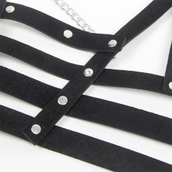 SUBBLIME - KORSETT HARNESS MIT KETTE DETAIL EINE GRÖSSE – Produktansicht 6