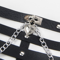 SUBBLIME - KORSETT HARNESS MIT KETTE DETAIL EINE GRÖSSE – Produktansicht 8