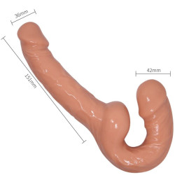BAILE - ULTRA LEIDENSCHAFTLICHER GURTDILDO MIT GURT OHNE UNTERSTÜTZUNG – Produktansicht 2