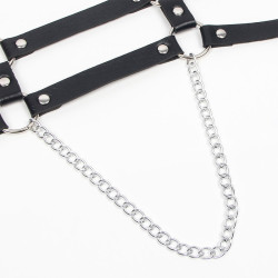 SUBBLIME - HARNESS MIT RIEMEN UND KETTE ??DETAILS EINE GRÖSSE – Produktansicht 7