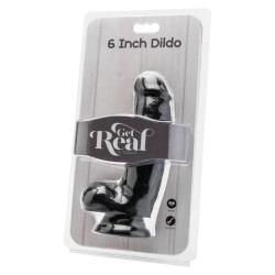 GET REAL - DILDO 12 CM MIT KUGELN SCHWARZ – Produktansicht 2