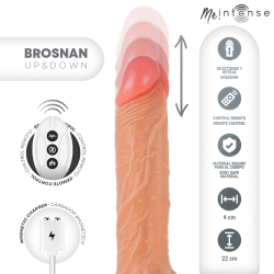 MR INTENSE - BROSNAN REALISTISCHES MULTIFUNKTIONSGERÄT MIT VIBRATION, AUF- UND AB-FERNBEDIENUNG, 22 CM - ODER… –…