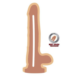 GET REAL - DUAL DENSITY DILDO 12 CM BALLS SKIN – Produktansicht 2