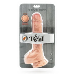 GET REAL - DUAL DENSITY DILDO 25,5 CM HOLEN HAUT – Produktansicht 3