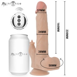 MR INTENSE – REALISTISCHER MULTIFUNKTIONS-REDFORD MIT VIBRATION UND AUF- UND AB-FERNBEDIENUNG 23 CM – O – 3,5 CM –…
