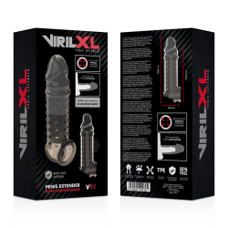 VIRILXL - PENISVERLÄNGERUNG UND HÜLLE V11 SCHWARZ – Produktansicht 10