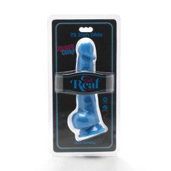 GET REAL - HAPPY DICKS 19 CM MIT BLLEN BLAU – Produktansicht 2