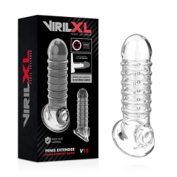 VIRILXL - PENISVERLÄNGERUNG UND HÜLLE V15 TRANSPARENT – Produktansicht 2