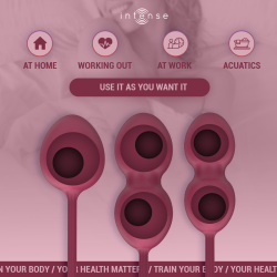 INTENSE - CHARLI KEGEL BALL KIT BURGUND – Produktansicht 3