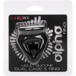 CALEXOTICS - ALPHA DUAL CAGE RING SCHWARZ – Produktansicht 2