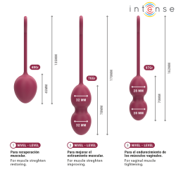 INTENSE - CHARLI KEGEL BALL KIT BURGUND – Produktansicht 5