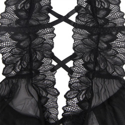 SUBBLIME - TEDDY-HALTER-NECK-BARE-BACK-SPITZE SCHWARZ – Produktansicht 7