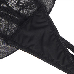 SUBBLIME - TEDDY-HALTER-NECK-BARE-BACK-SPITZE SCHWARZ – Produktansicht 9