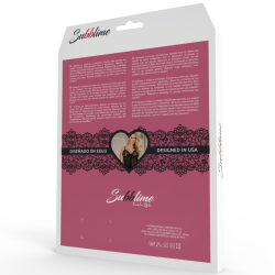 SUBBLIME - BABYDOLL MIT BOGEN UND BLUMENSPITZEN ROT – Produktansicht 5